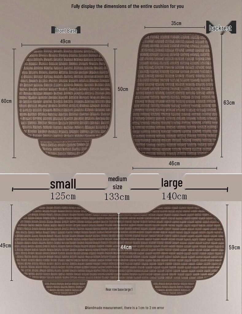 Cushion Linen Backrest Car Universal Nonslip Wearresistant Comfortable For All Seasons