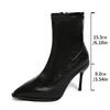 Fashion Sexy High Heels Ankle Boots Women Pointed Toe Heeled Shoes Luxury Dress Party 2025 Elegant New Winter Shoes Brand Woman Pumps