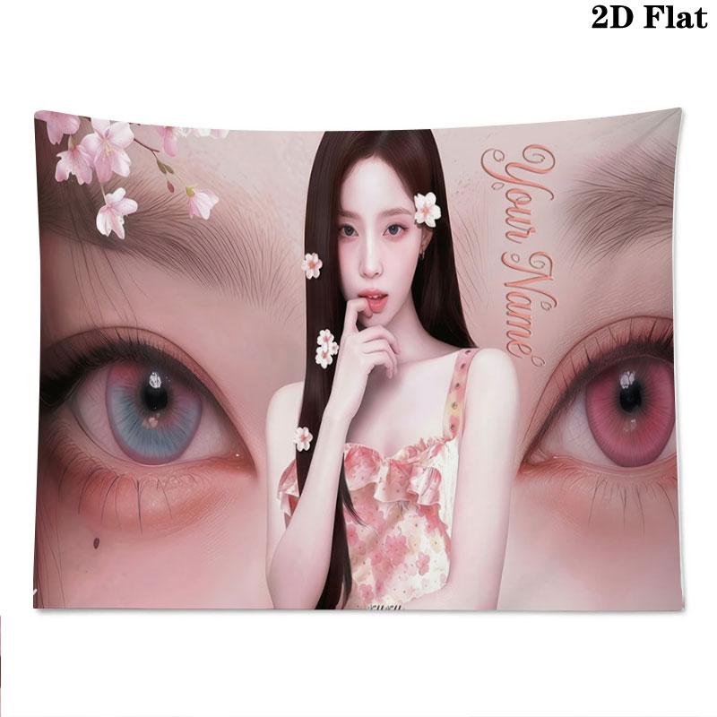 Blackpink Custom Name Wall Tapestry Aesthetic Wall Hanging Printed Fabric Blanket Decorative Tapestries for Bedroom Living Room Home Decor