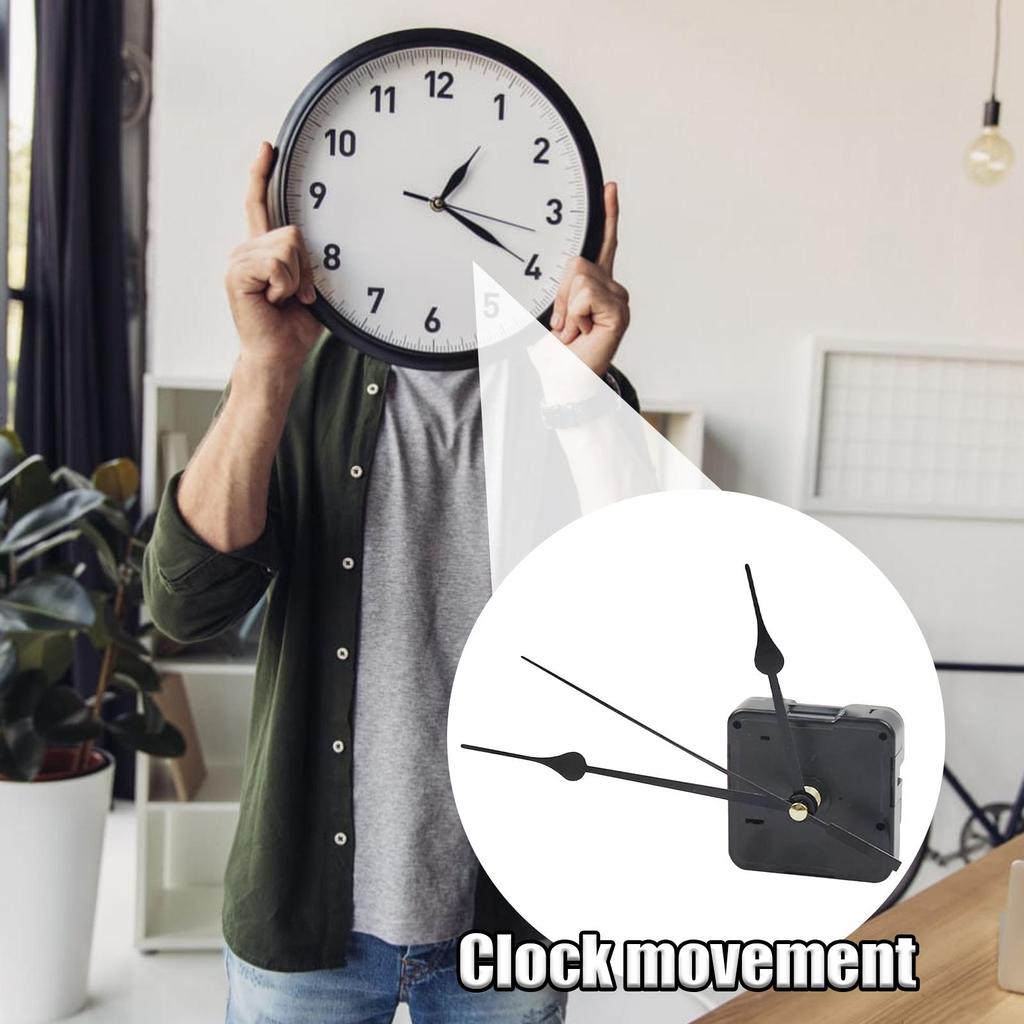 Clock Replacement Mechanism High Torque Movement for Wall Clock Versatile Battery Clock Mechanism Clock Hands and Motor Kit