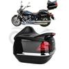 Universeller großer schwarzer Motorradkoffer mit separater Basis für jedes Modell