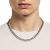 Emporio Armani Light Luxury Hip Hop Cuban Chain Fashion Simple Trendy Street Style Stainless Steel Necklace Men necklace Silver EGS3187040