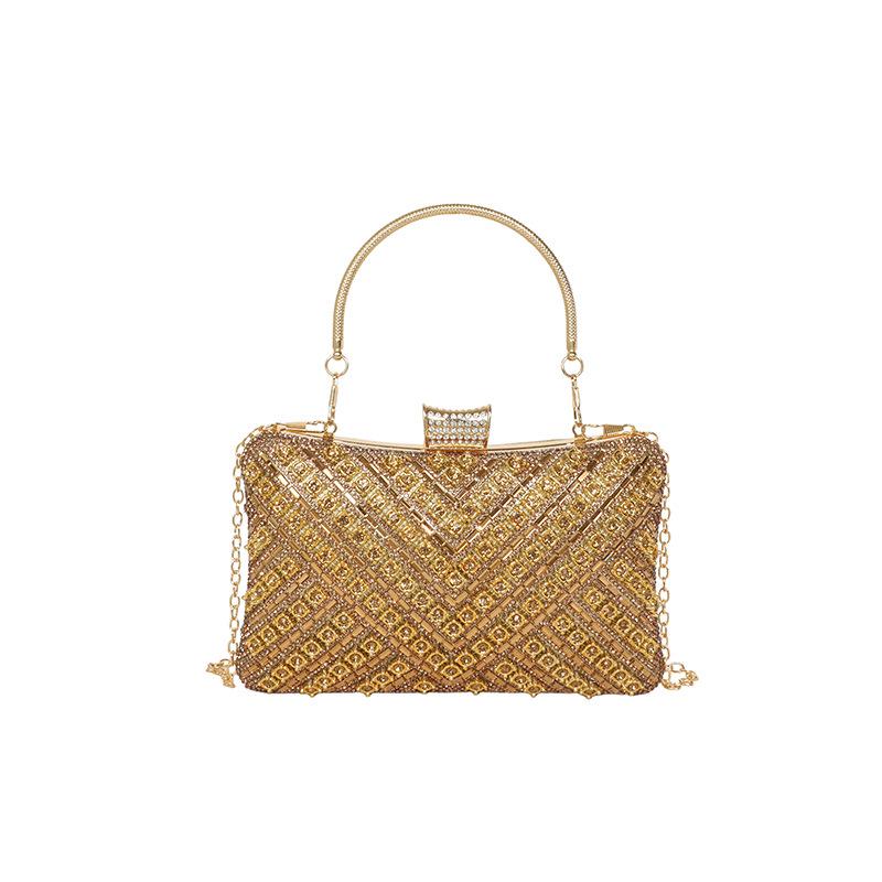 Exquisite Rhinestone Embellished Evening Handbag - Women's 2026 Summer Single Shoulder Chain Crossbody Bag