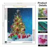 5D DIY Diamond Painting Christmas Tree Full Round Mosaic Christmas Embroidery Rhinestone Pictures Home Decor 30x40cm/12x16inch