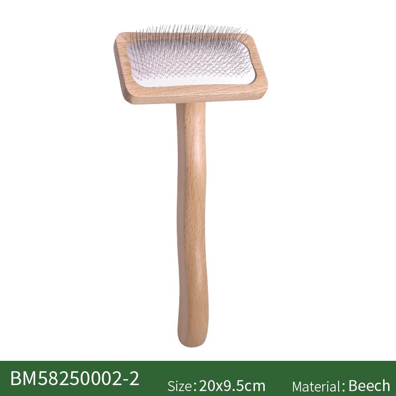 Pet Comb Wood  Massage Cute Hair Remover Cat Dog Brush for Grooming Bamboo Mini Rubber Custom Small Fine Needle