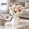 Flat Bottom Vase 3D Printed Bouquet Wrapping Vase Wrapped Style Flower Indooe Holder Home Arrangement Accessory for Desk Decor Aesthetic