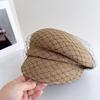 New Japanese Hats For Women Solid Plain Octagonal Newsboy Cap Ladies Summer Casual Straw Hat Beret Painter Cap Military Bonnets