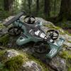 RC Quadcopter Flight Drift Toy Land Air Dual Mode Fixed Wing Drone Model Multiple Speeds 360 Degree Flip Green