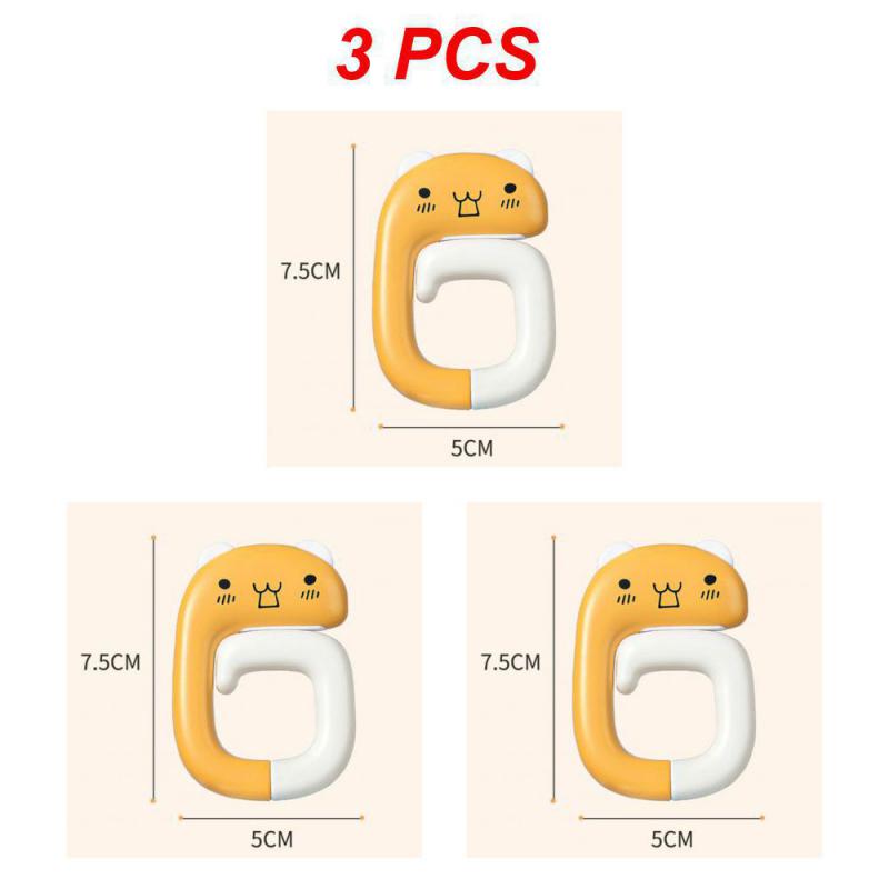 1~10PCS Portable Travel Plastic Bag Cute Hook Table Holder Hooks Bag Purse Hanger Handbag Hook Purse Home Organizer