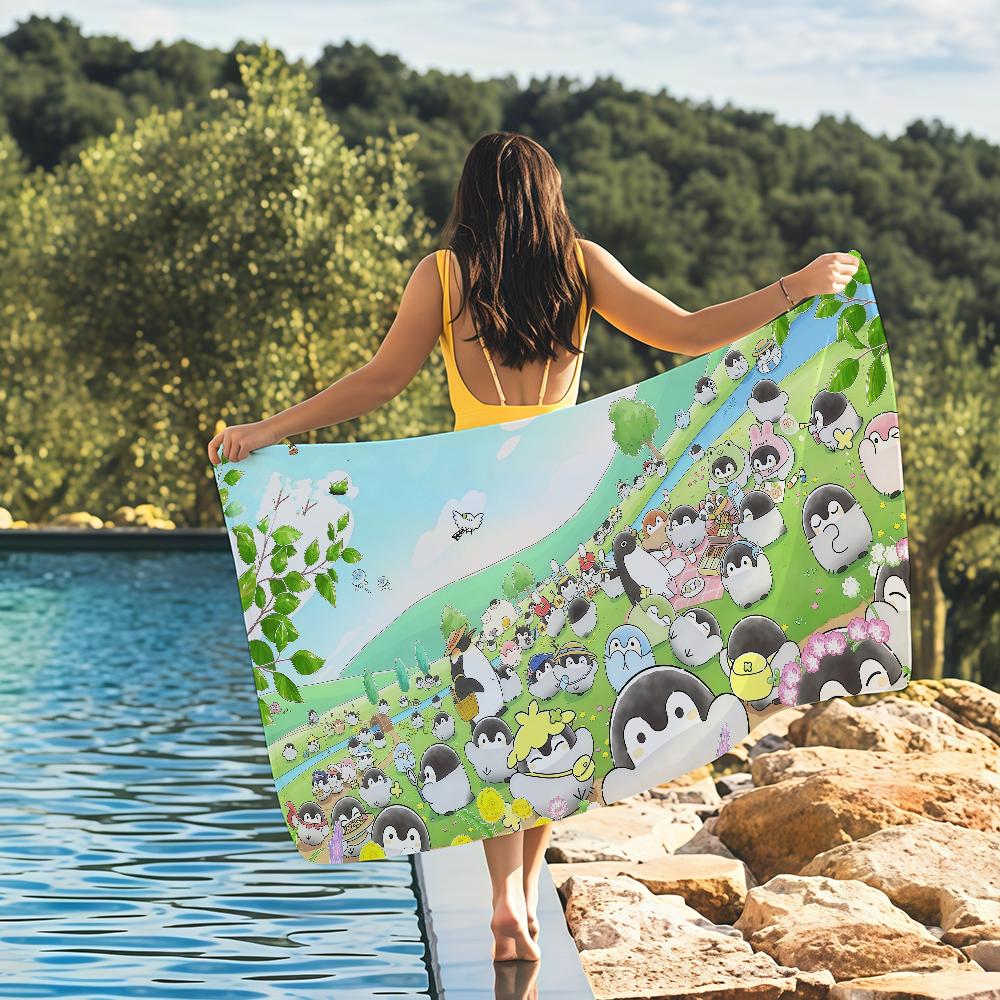 Serviette Mignonne K-Koupenchan Serviettes de Plage Yoga Salle de Sport Légère Portable Pour Natation Douche Voyage Accessoires de Sport Anti-Sable