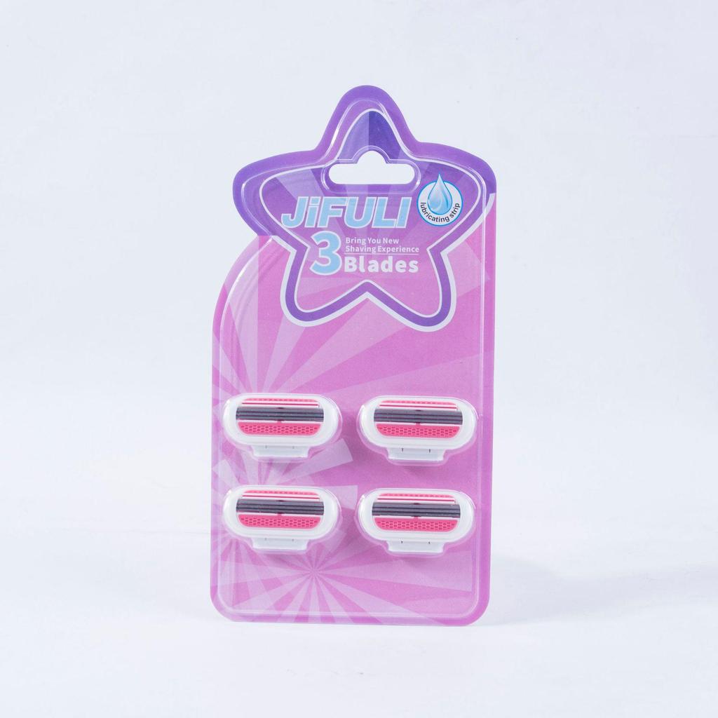 Triple-Layer Women's Manual Razor Set - Effortlessly Removes Underarm and Leg Hair