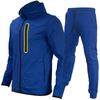 Spring Autumn Fashion Tracksuits Men Set Long Sleeve Zipper Jacket Sweatpants Jogging 2 Piece Sets Mens Casual Run Sport Suit