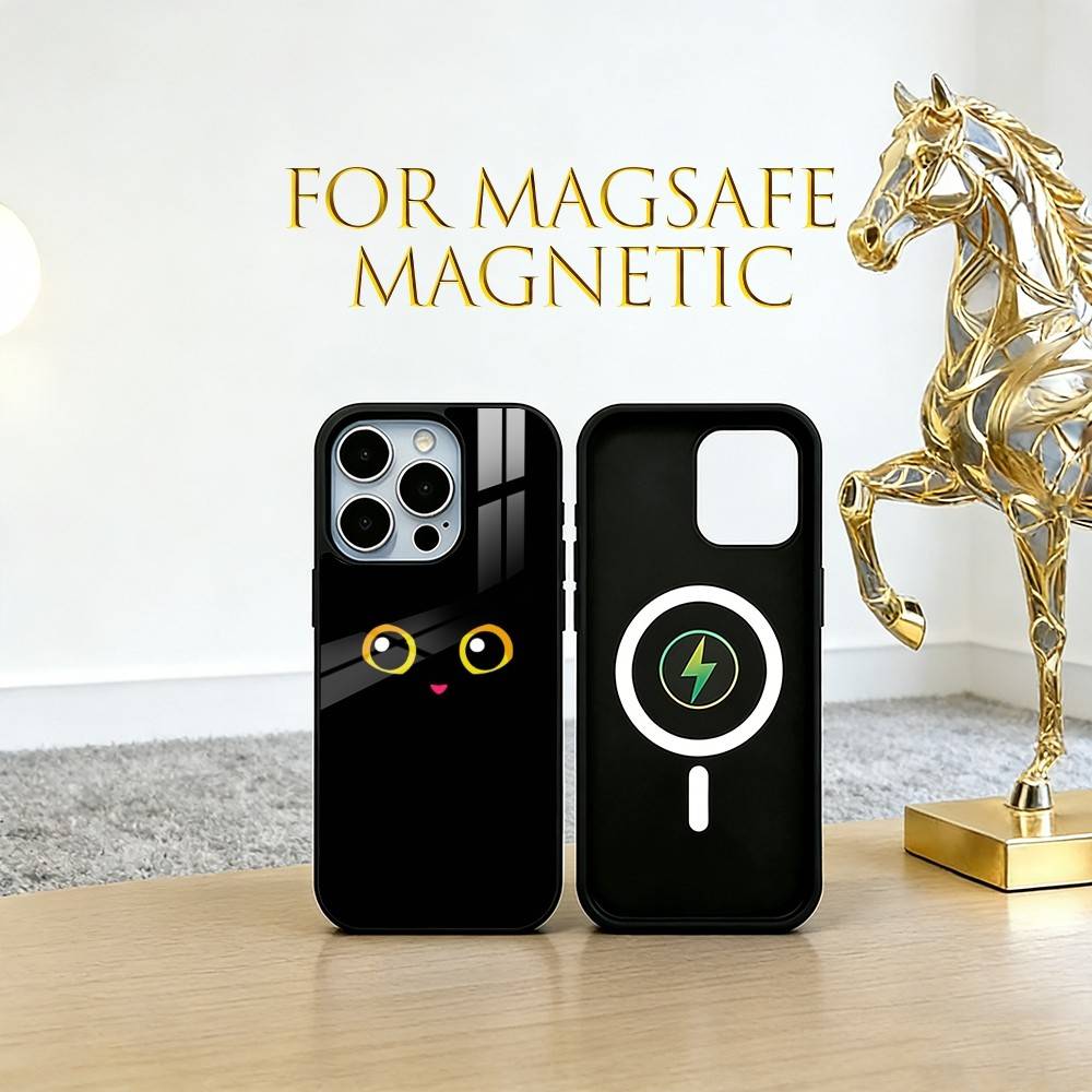 Einsames Illustrations-Handyhülle für iPhone 17, 16, 15, 14, 13, 12, 11 Plus, Pro Magnetisch mit Magsafe Kabelloses Laden