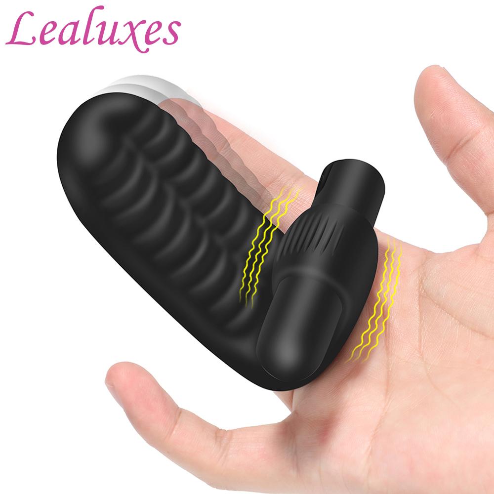 Sex Toys Finger Sleeve Vibrator G Spot Massage Clit Stimulate Female Masturbator For Women Lesbian Orgasm Adult Products