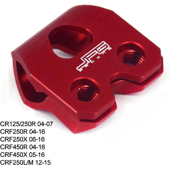 JFG RACING Dirt Bike Brake Line Clamp Aluminum Hose Snap for