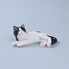 Simulation Cat Pet Model Cartoon Lying Cat Statue Adorable Cat Ornament  Dashboard Figurine
