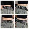 Vintage Herren Punk Damen Punk Nieten Gürtel Design Metall Gothic Y2k Gürtel Pu Leder Gürtelschnalle Jeans Dekorative Hose Gürtel