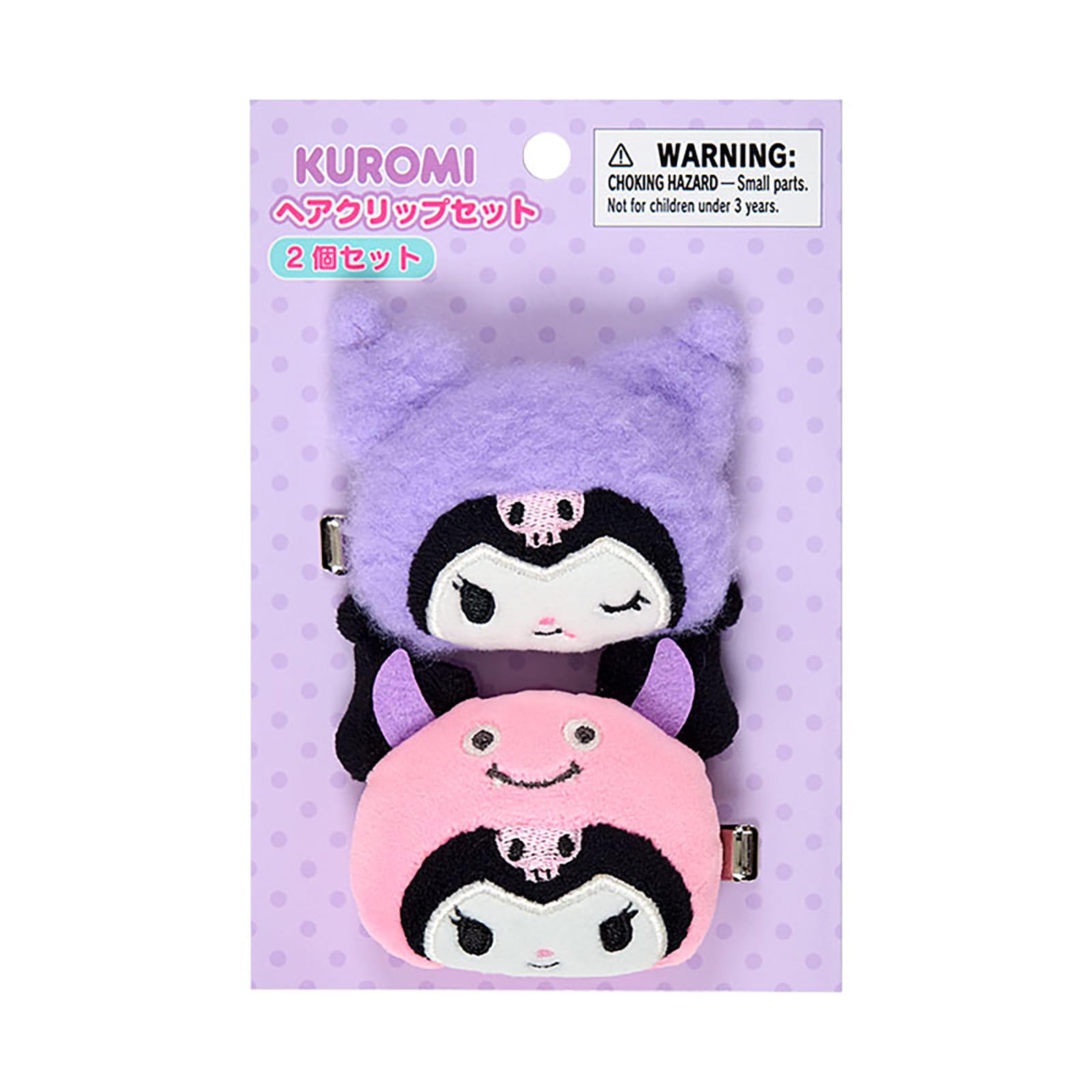 

Sanrio Набор заколок для волос Deco Kuromi 114545 (Моя сумка) чёрный
