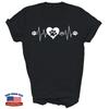 Paw Print Heartbeat Veterinarian Vet Tech Funny Pulse Shirt