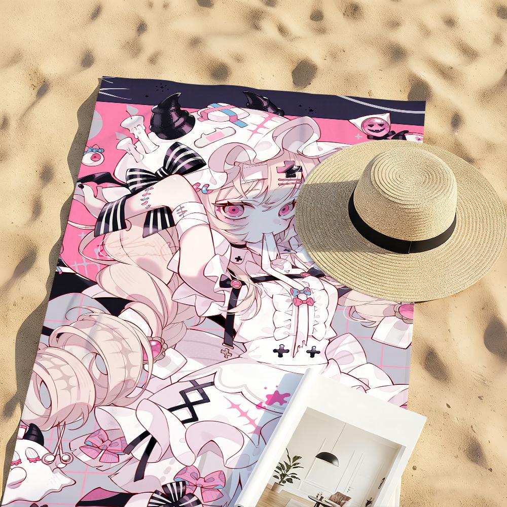 Sweet Kawaii Candy Girls Towel For Swim Yoga Gym Quick Drying Soft and skin-friendly Beach Towels All-Season