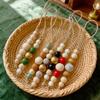 10Pcs Wooden Beads Ornament Wood Beaded Christmas Tree Decoration For Wall Window Staircase Holiday Party Decoration