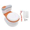 Potty Training Toilet Splash Guard Portable Toddler Potty Chair with Flushing Sound Tissue Dispenser for Baby Kids