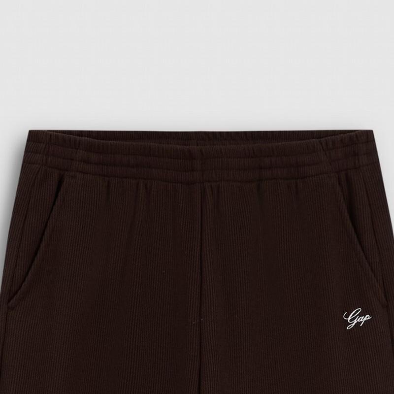 Gap Women's Fleece Embroidered Logo Wide-Leg Sweatpants