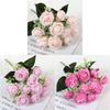 Artificial Rose Bouquet Silk Flower Home Decor For Living Room And Office