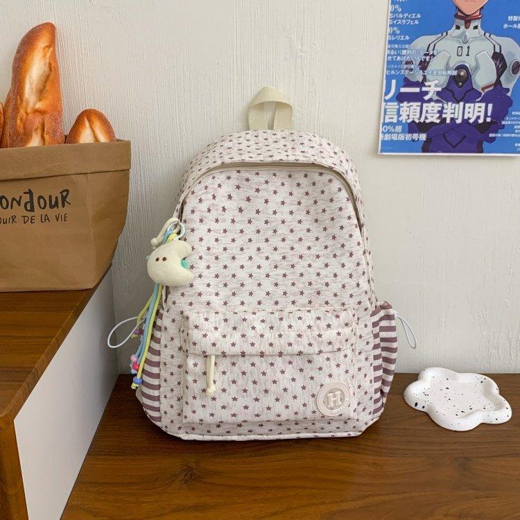 Schoolbag high value versatile simple student schoolbag sweet commuting backpack Korean ins casual outdoor backpack