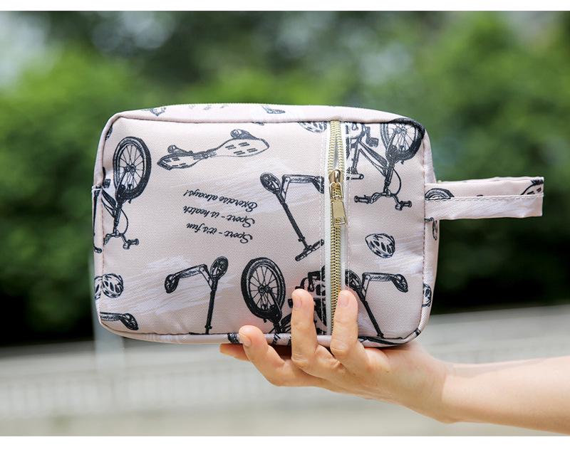 Stilvolle Damen Kleine Wasserdichte Oxford Reise-Toilettenartikel- und Kosmetik-Aufbewahrungstasche