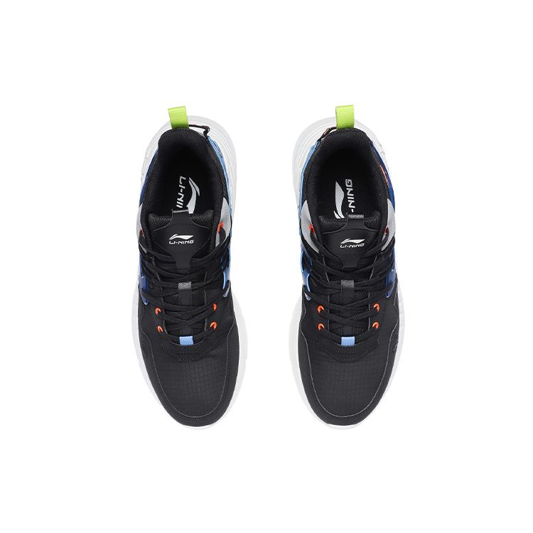 LiNing EXD Lite Casual Sports Shoes Low Top Lifestyle Sneakers Men Sneakers Black Blue AGLR005-3