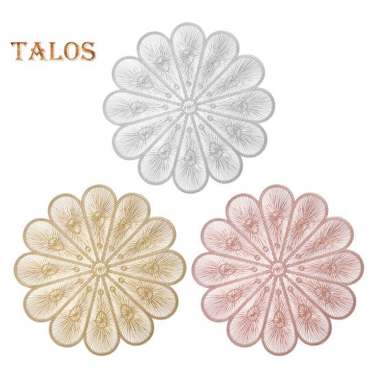 PVC Placemat Heat Insulation Table Mat Cup Pads Non-Slip Coaster for Dining Table Protects Table from Burns Stains Home Kitchen Bar Decor