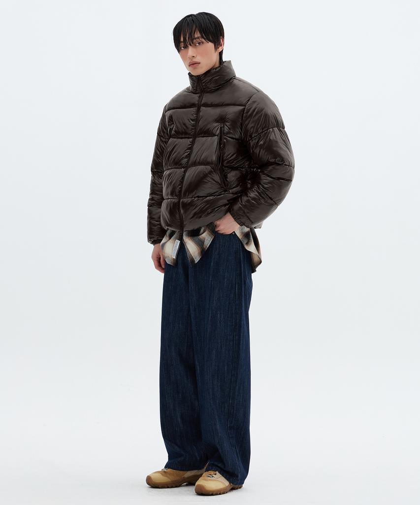 Filluminate Urban Shield Padded Jacket - Dark Brown