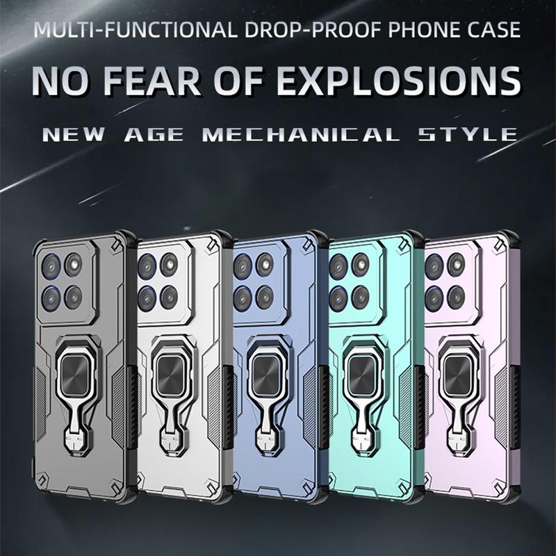 KEYSION Etui wstrząsoodporne dla Motorola Edge 60 Pro 5G 60 Fusion 60S Stojak pierścień do oglądania na żywo Pokrowiec na telefon dla Edge 60 Stylus 5G
