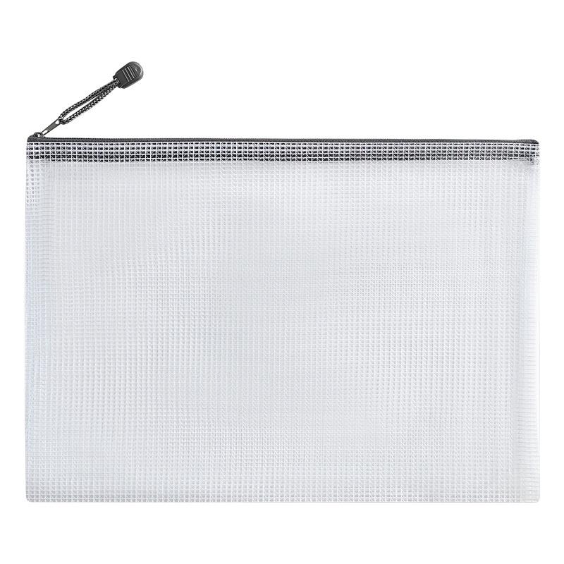 

A4 Waterproof PVC Mesh Zipper Document Bag Invoice [23cm x 12cm]