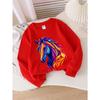 Kids Sweatshirt,Casual Sweatshirt Printed Round Neck Pullover, Round Neck Fashion Sweatshirt Featuring Prints, Autumn and Winter