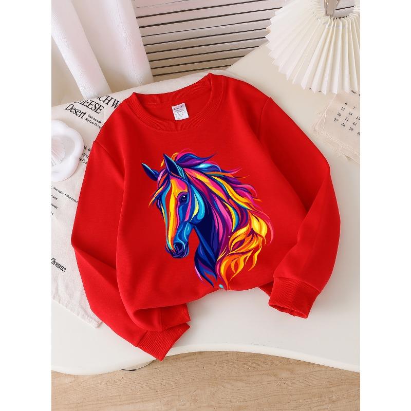 Kids Sweatshirt,Casual Sweatshirt Printed Round Neck Pullover, Round Neck Fashion Sweatshirt Featuring Prints, Autumn and Winter 110