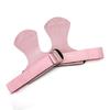 2PCS Weight Lifting Wrist Straps for Women Strong Grip Pull Ups Deadlift Strap Weight Lifting Grips Heart Shaped Pattern Pink S