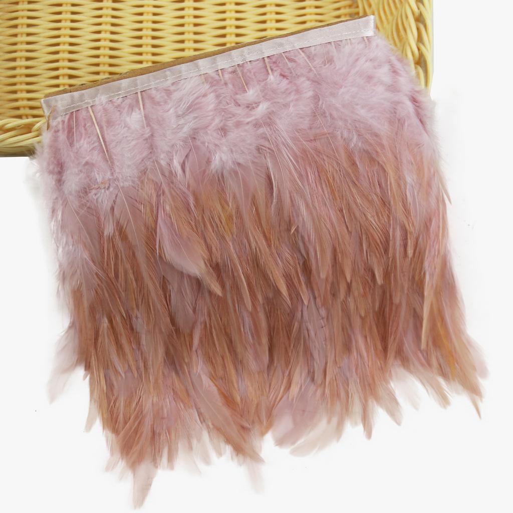 Feather1/5/10 Meter Rooster Chicken Feather Trims 4-6 Inch Natural Feathers for DIY Crafts Costume Clothing Hat Mask Making