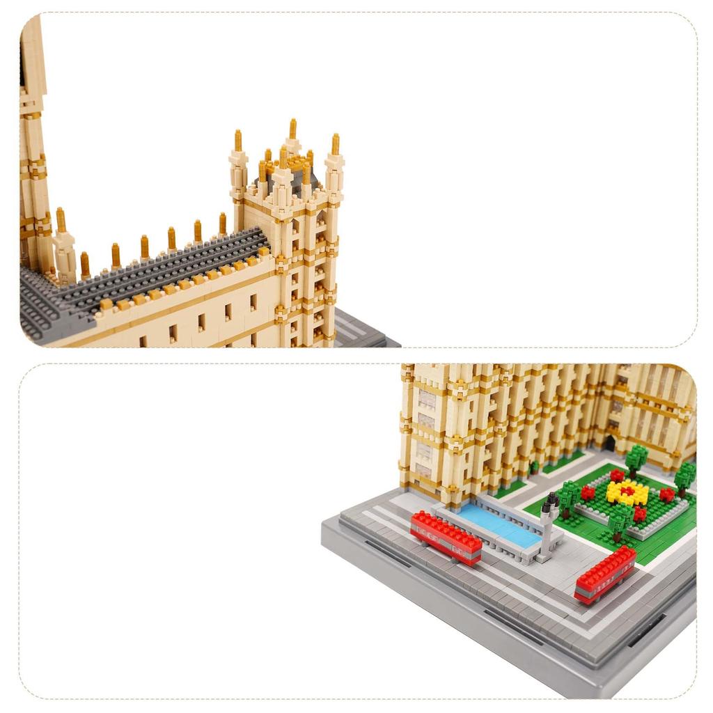 LULUFUN Big Ben Micro Building Blocks, Stacking Blocks, Mini 3D Puzzle, Building Block, Big Ben Building Block, for Adults, Celebration, New Year, Bir