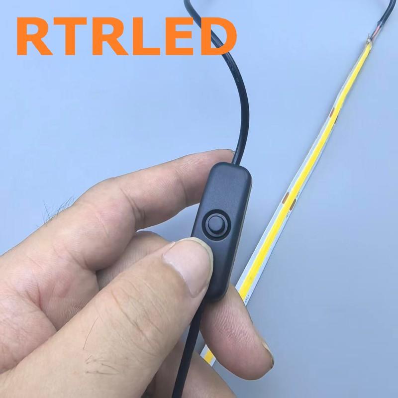 3D Printer Parts LED Strip Light with MX3.0 Connector One Button On Off Switch for Bambu Lab A1 Mini Flexible Lighting Bar