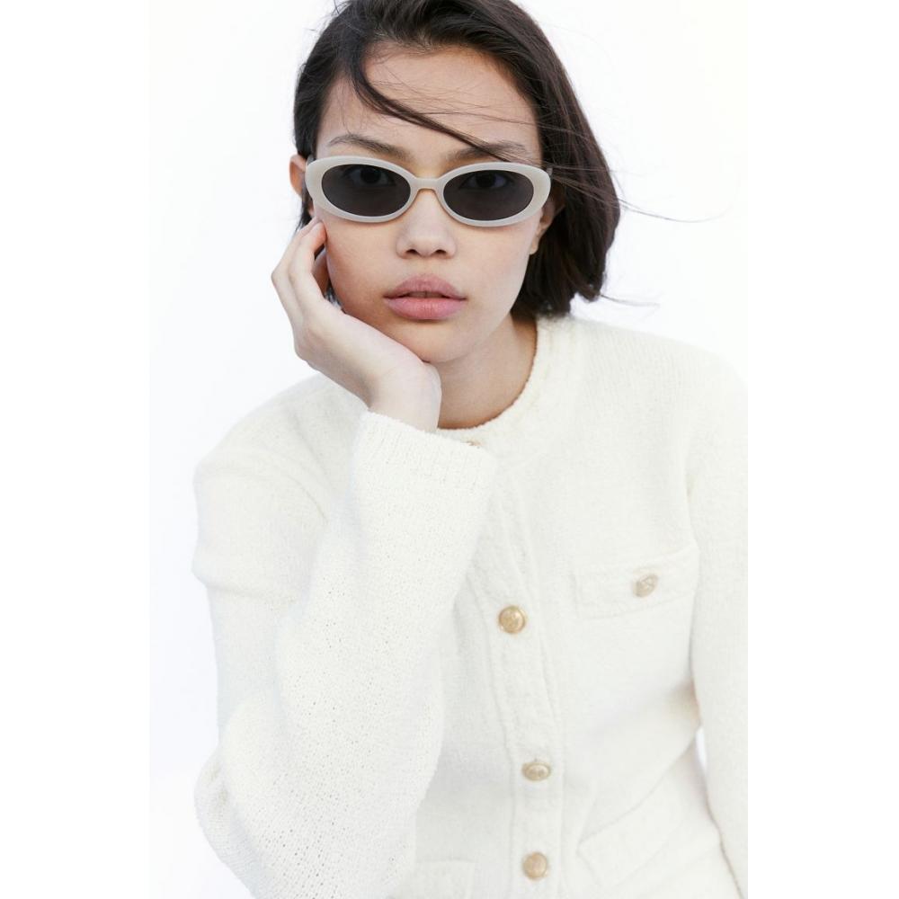 

Кардиган HM Textured Knit цвет кремовый