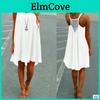 Women's Elegant Summer Beach Wear Bikini Cover Up Boho Swimwear Swing Sun Dress