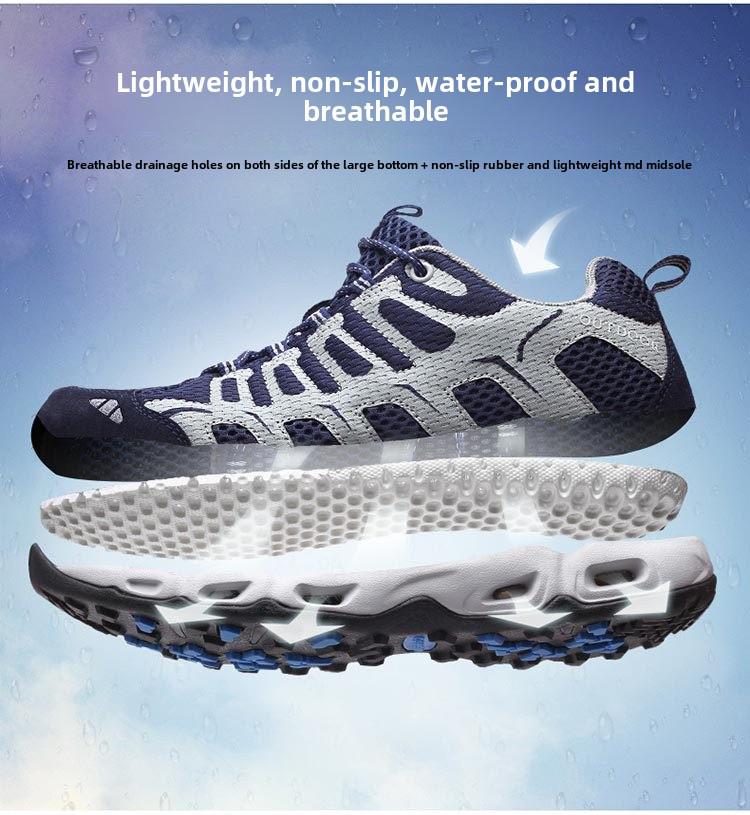 Men's and Women's Lightweight River Tracing Shoes - Breathable, Comfortable Mesh for Spring/Summer Hiking & Running