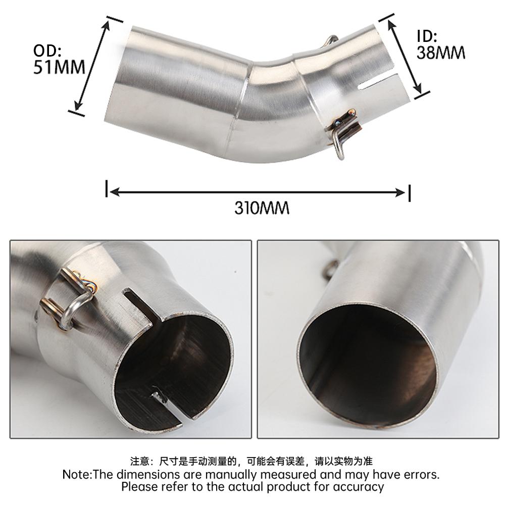 Slip On For C400GT C400GX 2020 Full System Motorcycle Exhaust Escape Moto Tube Middle Link Pipe With 51MM Muffler