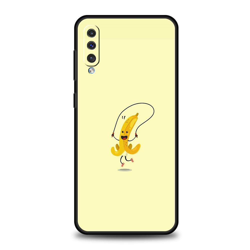 Funny Bite Apple Banana Phone Case for Samsung Galaxy A56 A36 A26 A16 A34 A24 A42 A22 A20 A12 A40 A30 A10 Soft TPU Cover Shell
