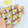 30Pcs New Cute Resin Cartoon Beach Collection Flat Back Manicure Parts Embellishments For Hair Bows Accessories