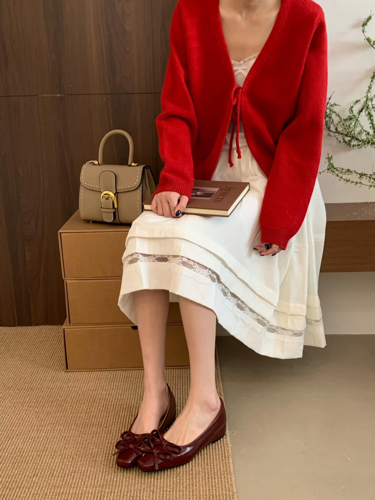 Women s Square Toe Platform Bowknot Vintage Style Office Slip-On Pumps - Fashionable Footwear 35