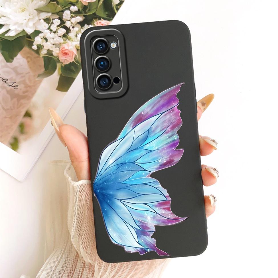 Pouzdro Pro Oppo Reno4 5G Kryt Módní Kreslené Roztomilé Vtipné Malované Silikonové Pouzdro Na Telefon Pro Oppo CPH2091 PDPM00 PDPT00