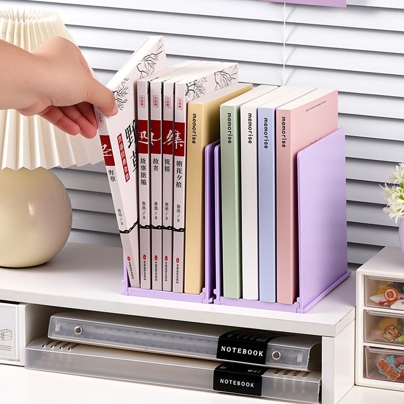 Faltbare Buchstützen Ständer Bücherregal Schreibtisch Dekoratives Lagerregal Buchstütze Buchhalter Schulbedarf